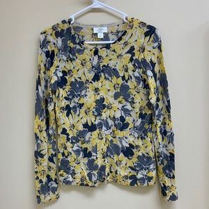 Ann Taylor LOFT floral cardigan